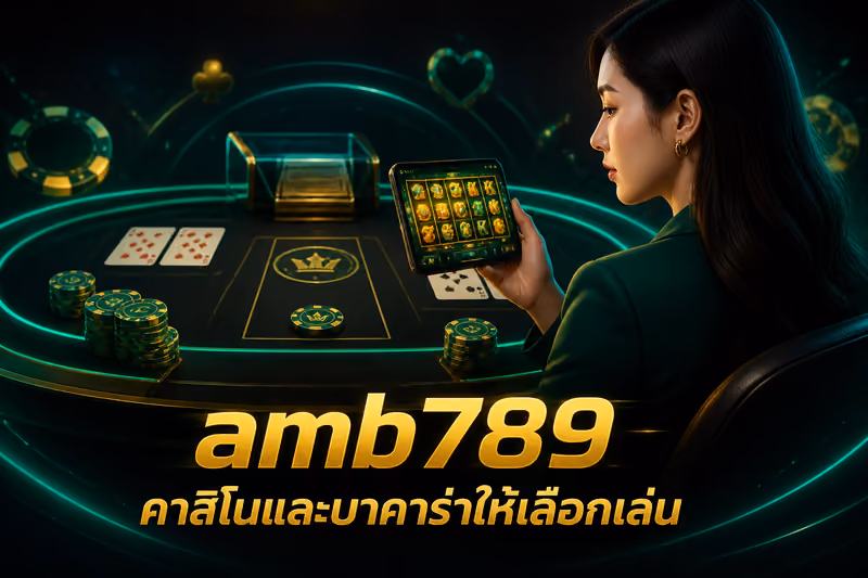 amb789 คาสิโนและบาคาร่าให้เลือกเล่น