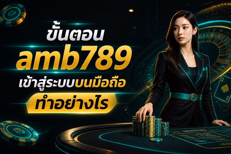 ขั้นตอน amb789 เข้าสู่ระบบบนมือถือทำอย่างไร